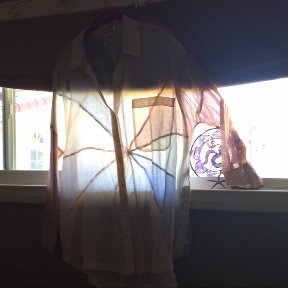 NWOT Free People Gorgeous Flowing Shirt that Rocks
